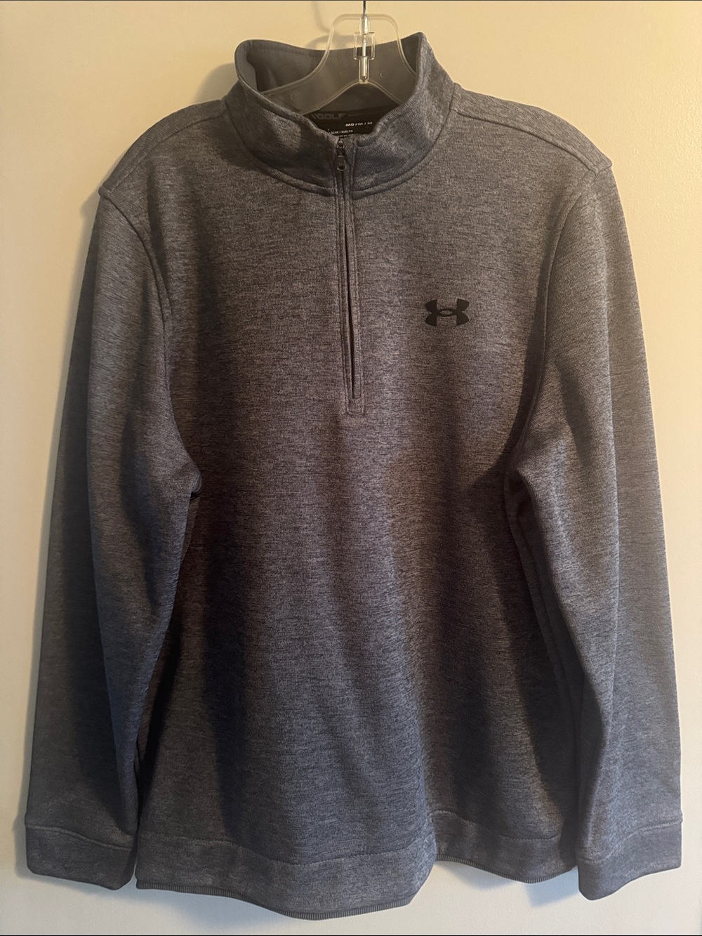 Under Armour Dark Heather Gray Half-Zip Pullover